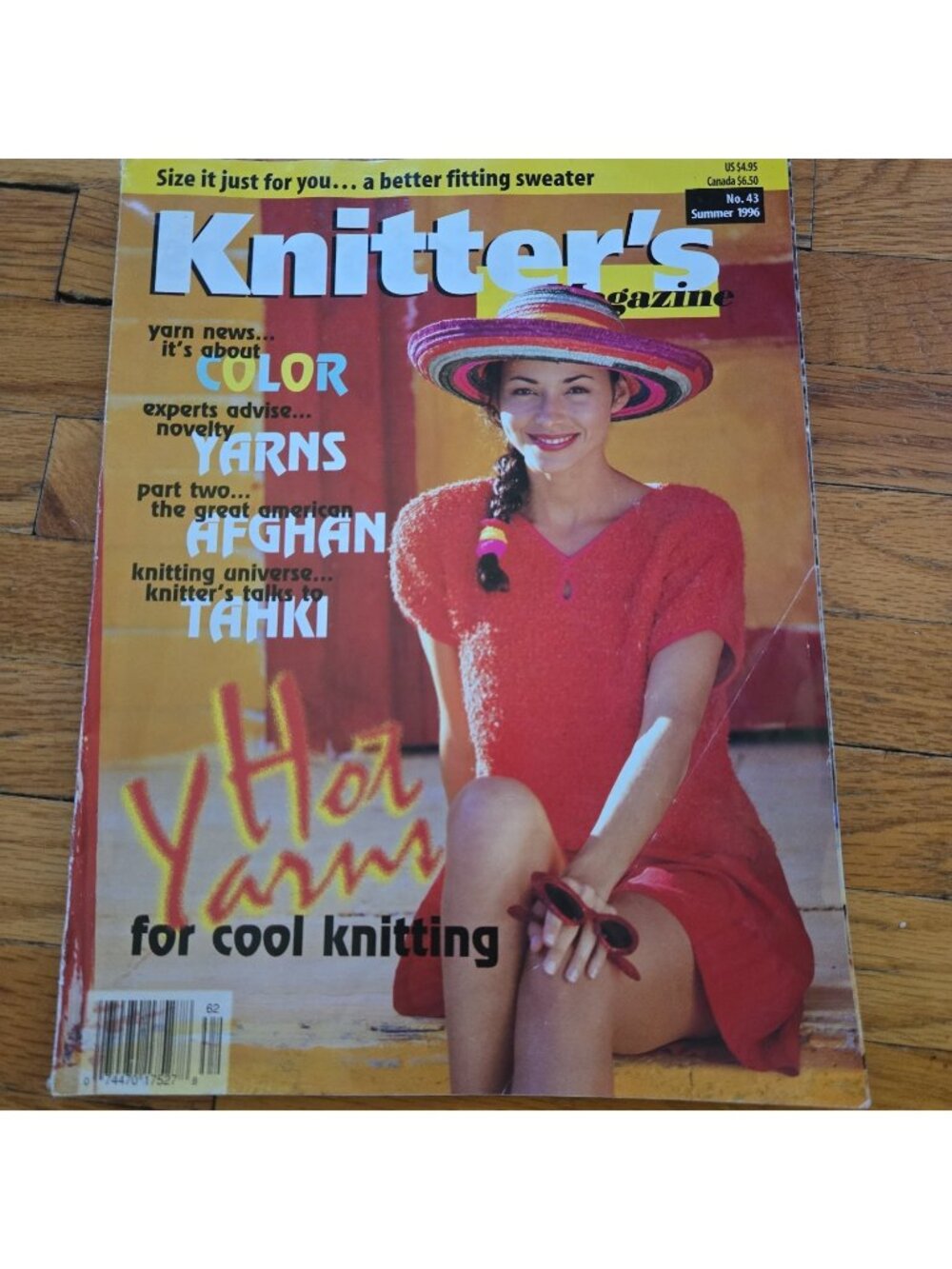 Knitter's Magazine Summer 1996 No. 43 sleeveless top pattern cotton